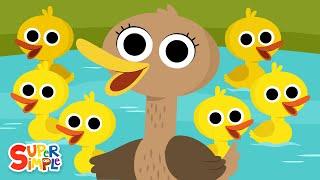 Six Little Ducks | Kids Nursery Rhymes | Super Simple Songs