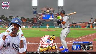 MLB The Show 24 N.Y. Yankees vs S.F. Giants Series | Jazz Debuts with HR | Franchise Mode #21 PS5 HD