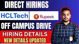 Rupeek New Hiring Announced | OFF Campus Drive , 2025, 2024 Batch Hiring | Fresher Drive 2025