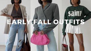 9 Early Fall Outfits  | Summer To Fall Transitional Outfit Ideas