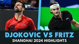 Novak Djokovic Takes On Taylor Fritz For Place In Shanghai Final  | Shanghai 2024 Highlights