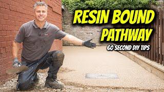 How to Lay A Resin Bound Pathway in 60 SECONDS | 60 Second DIY Tips | @SureSetResin