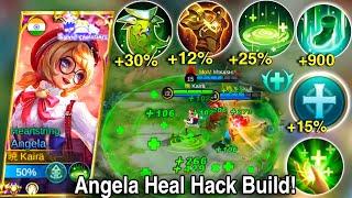 ANGELA BEST BUILD & EMBLEM FOR HEAL HACK!TOP GLOBAL ANGELA