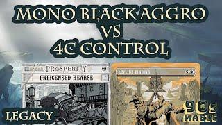 Mono Black Aggro vs 4c Beanstalk Control [Legacy $2000 Round 6]