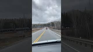 Railroad Crossing At The Train! (Timmins Crossing) #train #railroadcrossing #trains