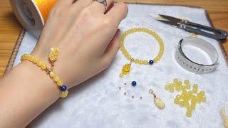 How to Make Amber Bracelet? Design Idea Sharing | DIY Jewelry Tutorials