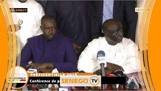 Déclaration importante de Idrissa Seck et de Ousmane Sonko après la publication des 1ères tendances