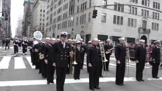 St. Patrick's Day Parade~NYC~2015~US Navy Marching Band~NYCParadelife.com