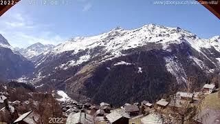 Villa (Val d'Hérens, Valais, Suisse) - Timelapse 2022