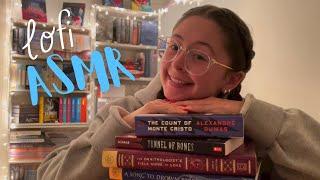 ASMR teeny-tiny book haul to help you sleep low quality, long nail tapping & scratching