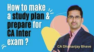 How to Make a Study Plan for CA Inter & Final ?