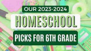 2023-2024 Homeschool Curriculum Choices For Middle School | 6th Grade Only Child Homeschool Picks