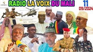 La Revue de Presse de la RADIO LA VOIX DU MALI du 11 SEPTEMBRE 2024