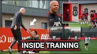 INSIDE TRAINING | Arne Slot storms Liverpool training session after loss "NO MISTAKES!!"