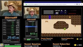 Watching back my 29:44 Legend of Zelda NES speedrun with commentary