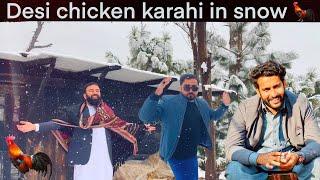 Buner special desi karahi | youtuber friends | Naeem aw Rameez