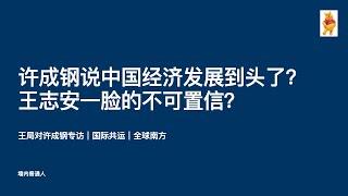 许成钢说中国经济发展到头了？王志安一脸的不可置信？｜王局对许成钢专访｜国际共运｜全球南方