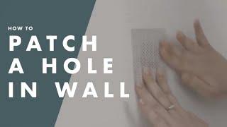 How To Fix a Hole in the Wall - Bunnings Warehouse