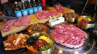 Real Korean style BBQ! amazing meat food dish - BEST6 / Korean street food