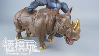 【SwiftTransform】RHINOX（BEAST WARS）CYBERTRON DEFENSE MasterPiece-59 Rhinox BW 透模玩速变 MP犀牛勇士 MP59