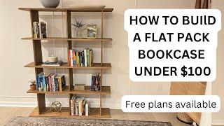 How To Build a Flat-Pack Bookcase for Under $100 - Start to Finish Renter Friendly