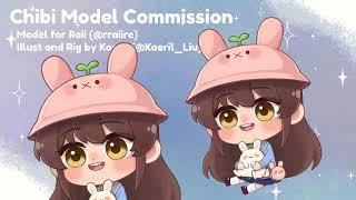 【VTuber Live2D Model Showcase】Chibi Raii