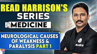 Medicine | Neurological Causes of Weakness & Paralysis part 1 | Dr. Santosh | Read Harrison's