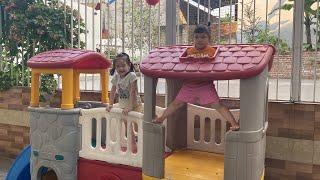 kids playing outdoor playground - video for kids and songs baby