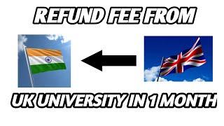 Uk University Fees Refund Steps And Tips | How I Refund Fees From Uk University | Uk dreamer #uk