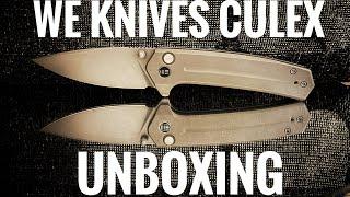 We Knives Culex Button Lock Pocket Knife Unboxing