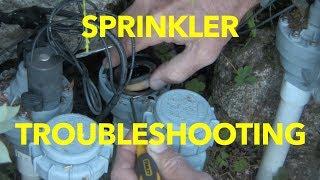 Troubleshooting irrigation sprinkler valves