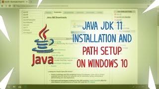 Java JDK 11 Installation and Path Setup on Windows