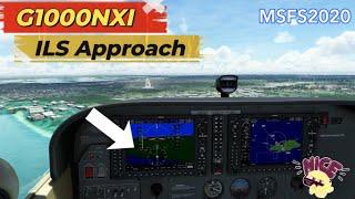 Msfs2020*G1000NXI ILS Landing tutorial* Entering the FPL & Approach/W FREQ'S Cessna 172