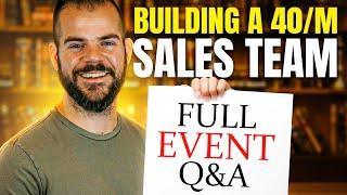 Building A Highly Profitable Sales Team (Sales Training Q&A)