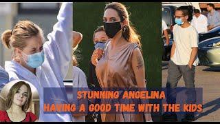 SO Happy and Healthy! Angelina Jolie Made A Rare Public Appearance With All Her 6 Kids!