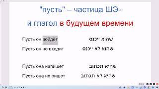 1825. Как сказать "пусть" на иврите – частица ШЭ- и глагол в будущем времени