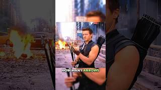 How many arrows Hawkeye actually carry ? || #marvel