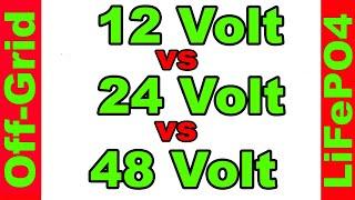 12V vs 24V vs 48V welche Spannung ist die richtige!