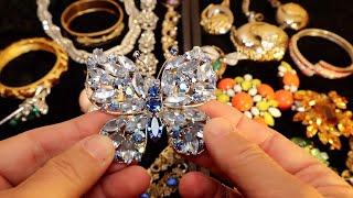 Fleatale's vintage designer costume jewelry haul and descriptions with a suprise ending