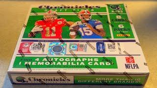 Cracking a 2023 Panini Chronicles Football Hobby Card Box