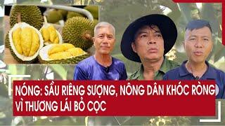 Nóng: Sầu riêng sượng, nông dân khóc ròng vì thương lái bỏ cọc