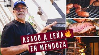 ASADO A LA PARRILLA CON LEÑA en Mendoza, Argentina  | Como Hacer un ASADO ARGENTINO!