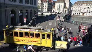 Tramparade Zürich, historischer Tramcorso: Die gute alte Zeit ist heute