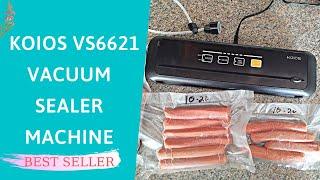 KOIOS VS6621 Vacuum Sealer Machine Review & User Manual