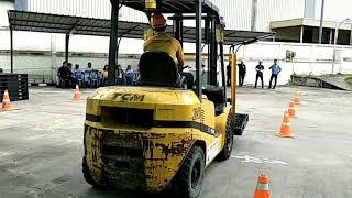 บรรยากาศการอบรมการขับ Forklift อย่างถูกวิธีและปลอดภัย(สอบขับ)"ช่วงบ่ายสอบปฏิบัติ" 19 ก.ค.62