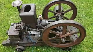 Amanco 2 1/4 hp  1916 open crank oily rag restoration