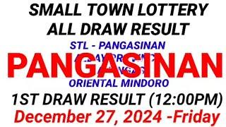 STL - PANGASINAN ALBAY PROVINCE BATANGAS 1ST DRAW RESULT (12:00PM DRAW) December 27, 2024