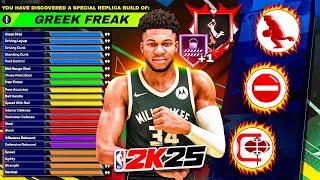 NBA 2K25 GIANNIS ANTETOKOUNMPO BUILD - LEGEND POSTERIZER - DOMINANT CENTER BUILD