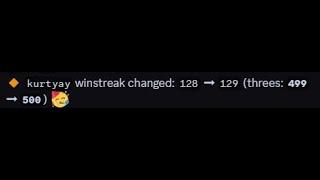 Reaching 500 3s Winstreak [ENTIRELY LEGIT ]