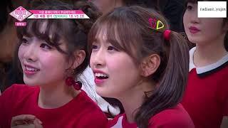 [ENGSUB] Ahn Yujin/안유진 Reaction to other teams | PRODUCE 48 Ep.4 CUT